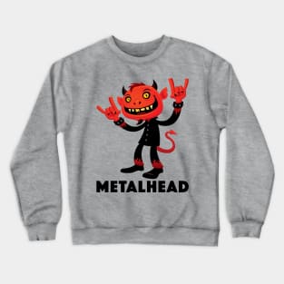 Heavy Metal Devil Metalhead Crewneck Sweatshirt